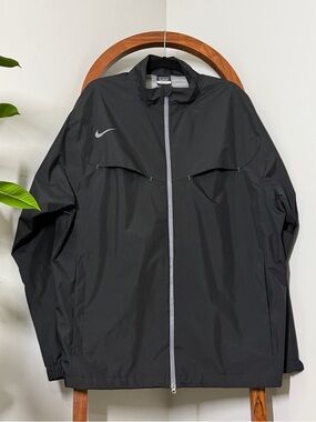 Nike Golf Storm Fit XXL Black Full Zip Rain Jacket